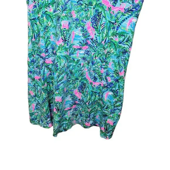 Lilly Pulitzer Luxletic Silvia Dress in Blue Horizon Parfection Print Large Golf - Picture 5 of 15